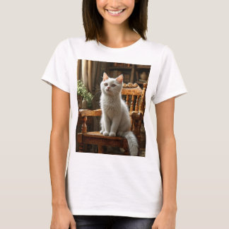 camiseta fresca con diseño del autor del gato