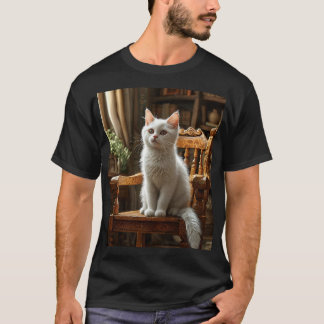 camiseta fresca con diseño del autor del gato