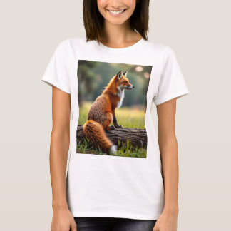 camiseta fresca con diseño original de zorro