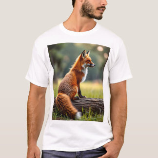 camiseta fresca con diseño original de zorro