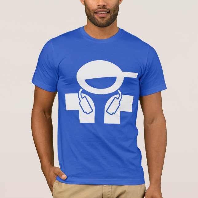 Camiseta fresca de DJ - disc jockey con el (Anverso)