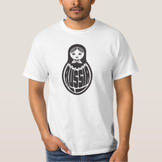 Camiseta fresca de la muñeca de Matryoshka del