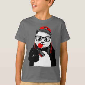 Camiseta fresca de la panda de los niños