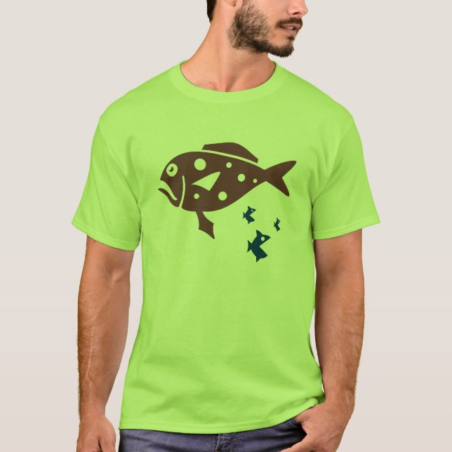Camiseta fresca de los pescados (Anverso)