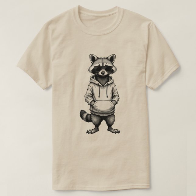 Camiseta fresca de Pascua de Mapache Astuto: Camis (Diseño del anverso)