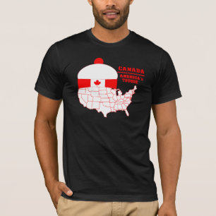 Camiseta fresca de Tuque de Canadá América