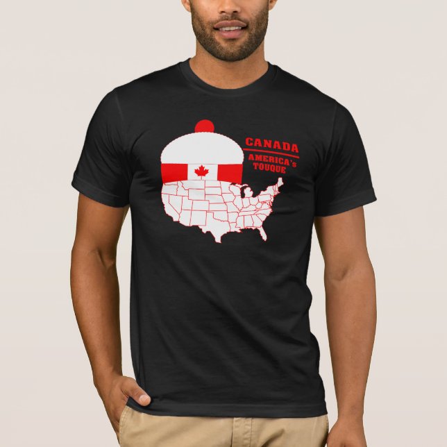 Camiseta fresca de Tuque de Canadá América (Anverso)