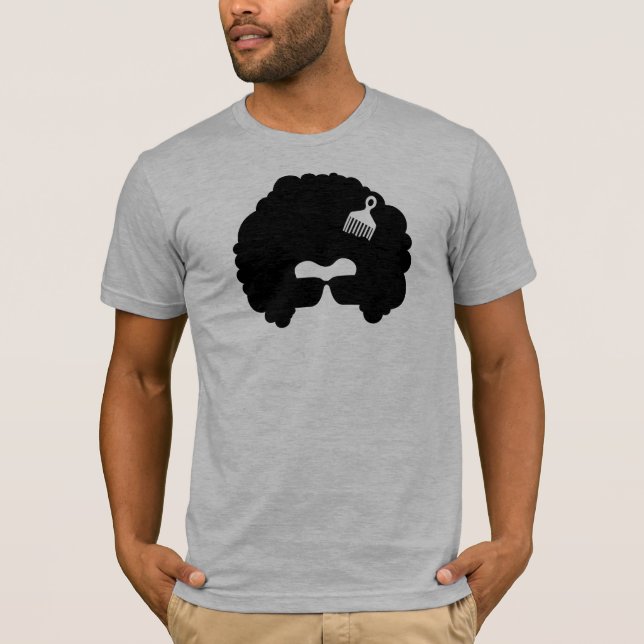 Camiseta fresca del Afro (Anverso)