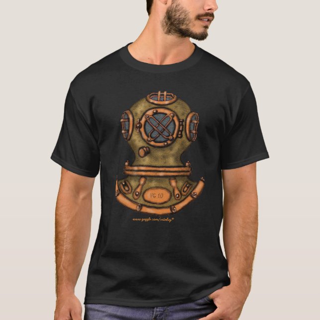 Camiseta fresca del arte gráfico del casco del (Anverso)