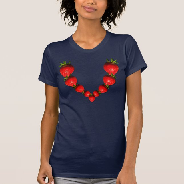 Camiseta fresca del collar de la fresa (Anverso)