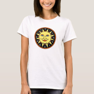 Camiseta fresca del diseño de Sun para las mujere