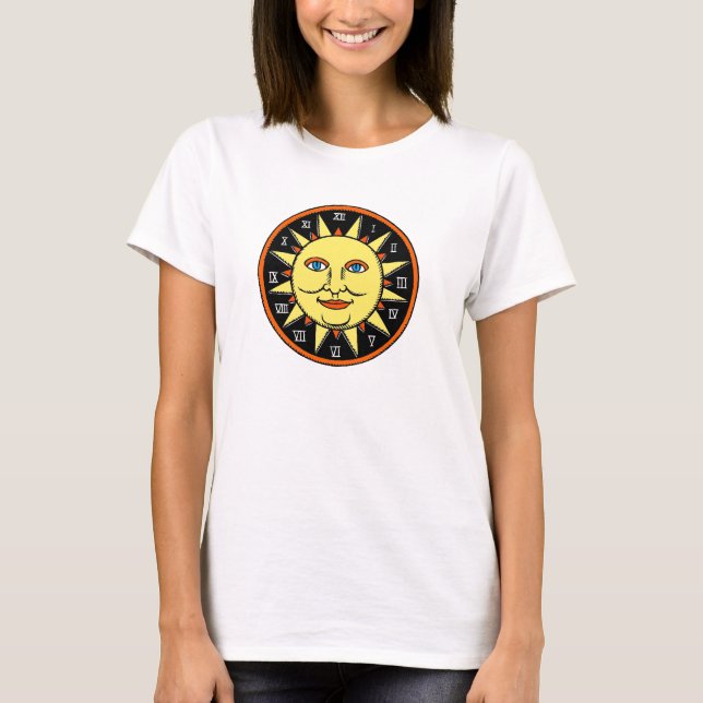 Camiseta fresca del diseño de Sun para las mujeres (Anverso)