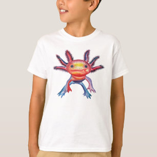 Camiseta fresca del diseño del Axolotl
