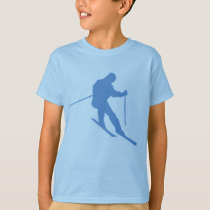 camiseta fresca del esquí de los muchachos