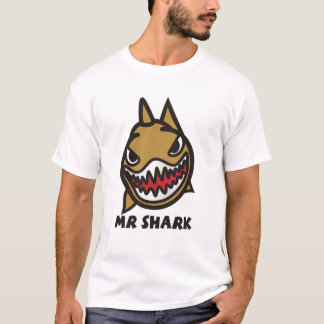 camiseta fresca del estilo de Sr. shark