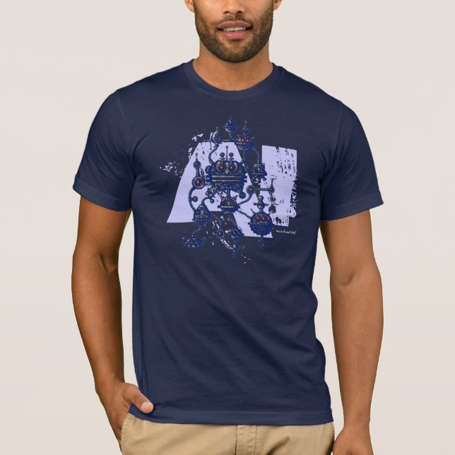 Camiseta fresca del gráfico de la inteligencia (Anverso)