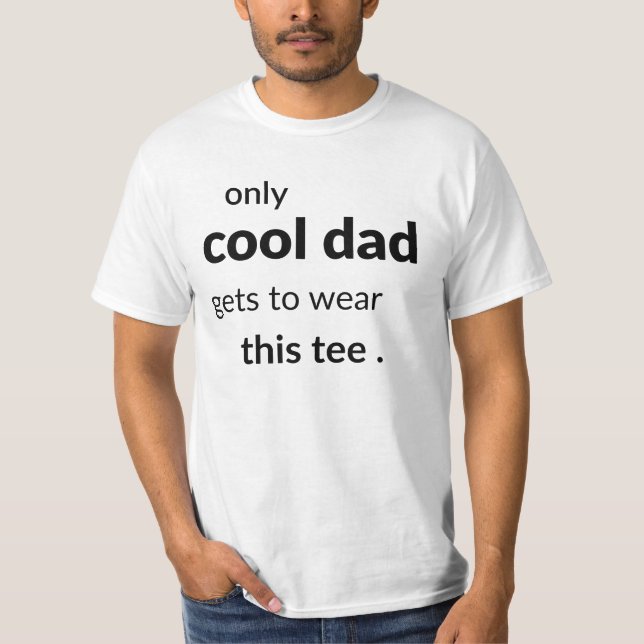 Camiseta fresca del papá (Anverso)