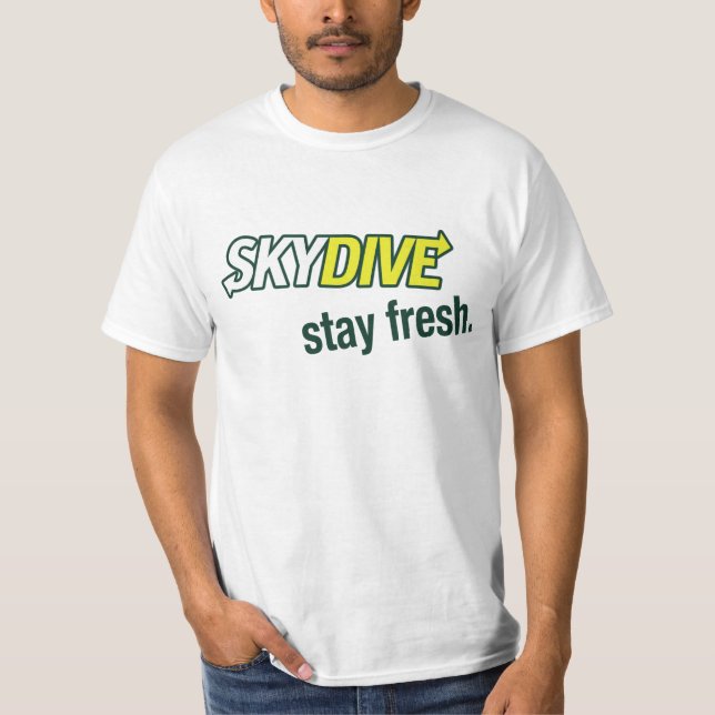 Camiseta fresca del Skydiver de la estancia (Anverso)