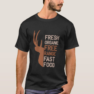 Camiseta Fresco de gama libre de alimentos Caza rápida de c