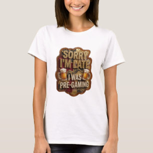 Camiseta Fresco Oro Estaba Pre-Jugando Motivo Artístico