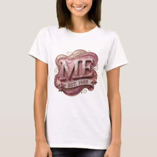 Camiseta Fresco Rosa ME EST 1989 Diseño Negrita