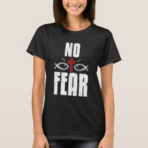 Camiseta Fresco Temor No Cruz Roja Religión Fe Cruz Roja Ac