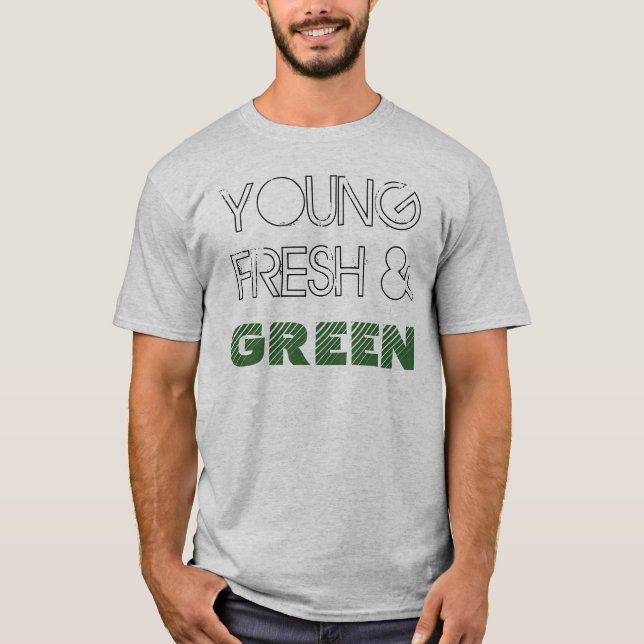 Camiseta Fresco y verde jovenes (Anverso)
