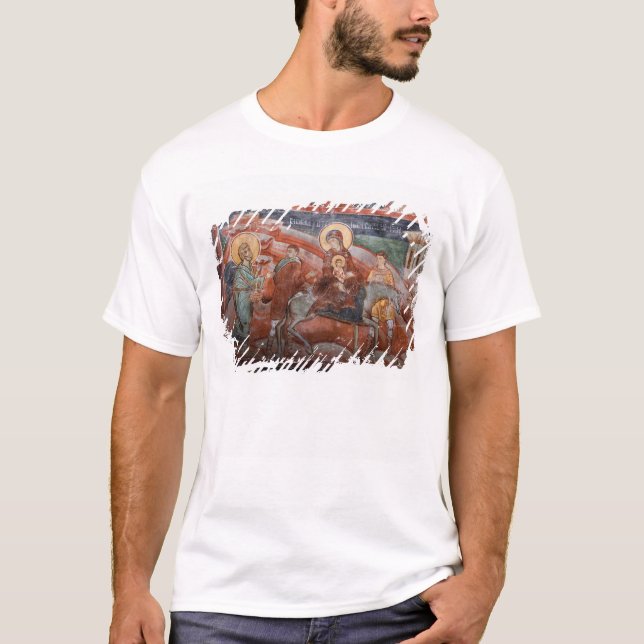 Camiseta Frescos de la Iglesia Serbia del siglo XIV, (Anverso)