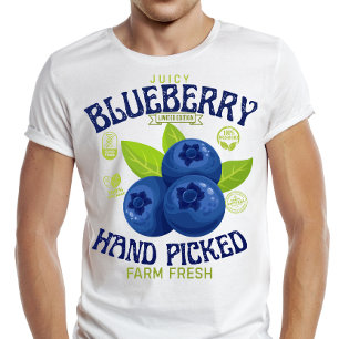 Camiseta Frescura de Arándano Jugoso Garantizada Etiqueta d