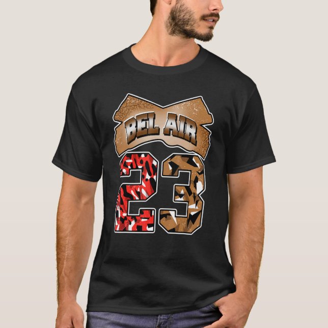 Camiseta Fresh Air Number 23 Desert Elephant 3s Matching (Anverso)