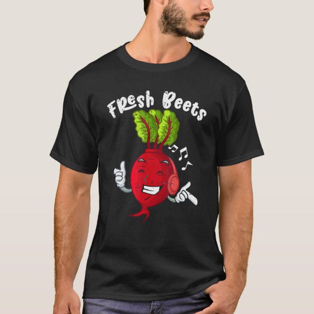 Camiseta Fresh Beets Vegan Vegetarian Farmers Food Market (Anverso)