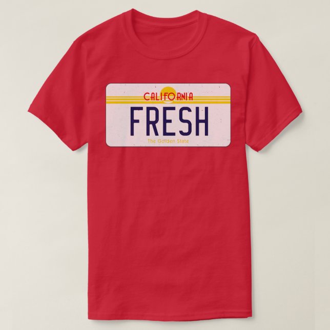 Camiseta FRESH California vintage (Diseño del anverso)