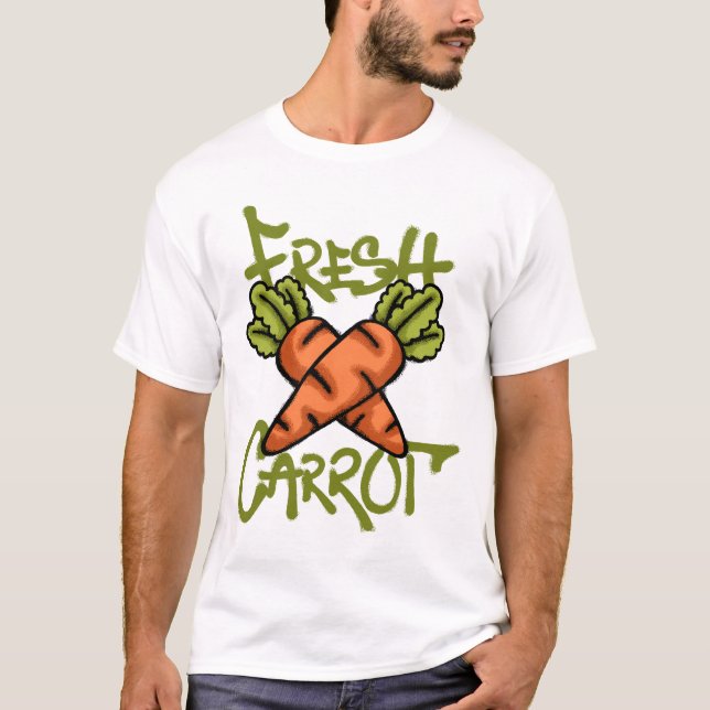 Camiseta Fresh Carrots streetwear (Anverso)