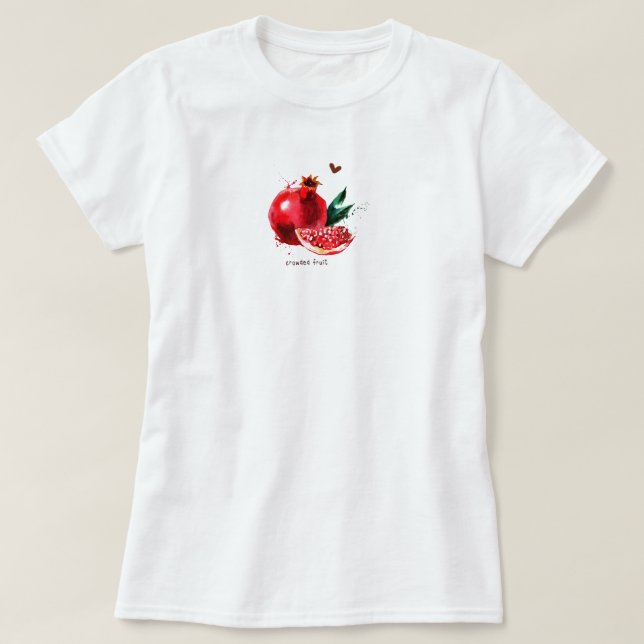 Camiseta Fresh pomegranate aesthetic trendy summer (Diseño del anverso)