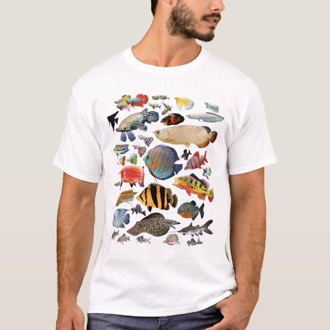Camiseta Freshwater Tropical fish (Anverso)