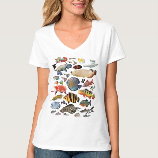 Camiseta Freshwater Tropical fish (Anverso)