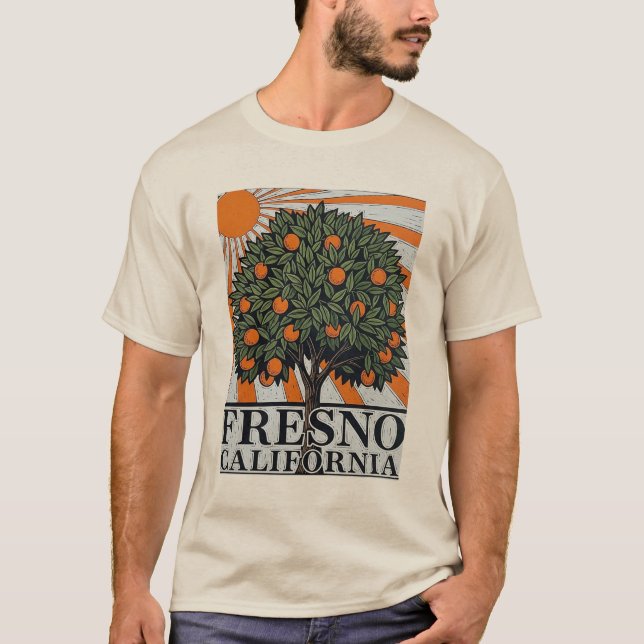 Camiseta Fresno California Central Valley (Anverso)