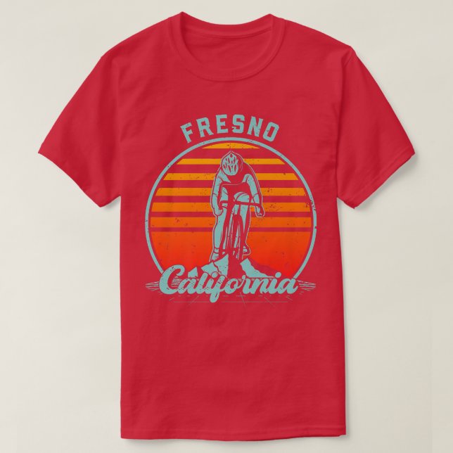 Camiseta Fresno California Road Bike   (Diseño del anverso)