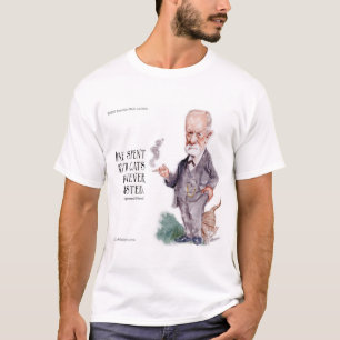 Camiseta Freud & Cita Sobre Gatos