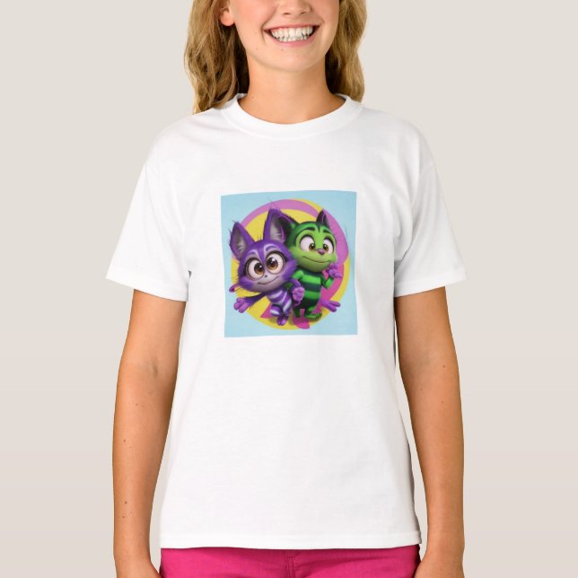 Camiseta „Freunde fürs Leben – Bunte Abenteuer“ (Anverso)