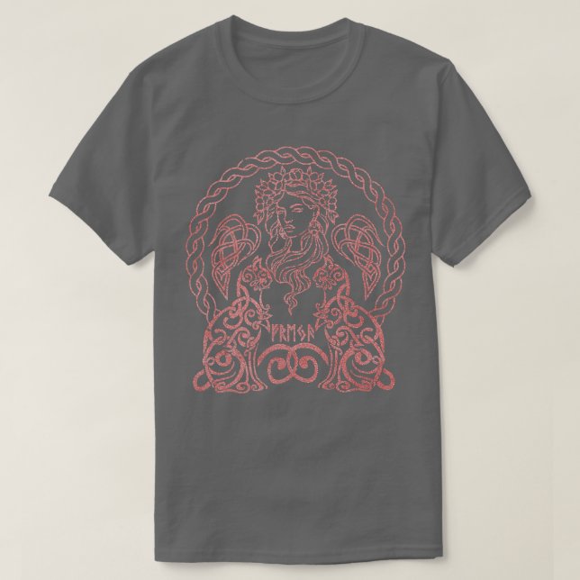 Camiseta Freya Goddess Freyja Viking Norse Mythology Celtic (Diseño del anverso)