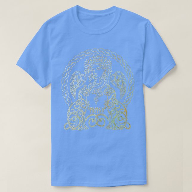Camiseta Freya Goddess Freyja Viking Norse Mythology Celtic (Diseño del anverso)