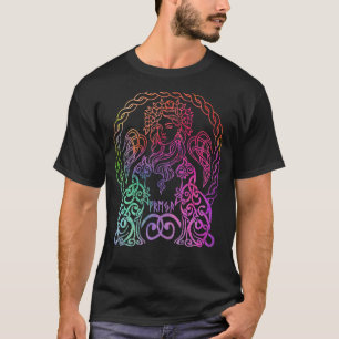 Camiseta Freya Viking Goddess Freyja Norse Mythology Rainbo