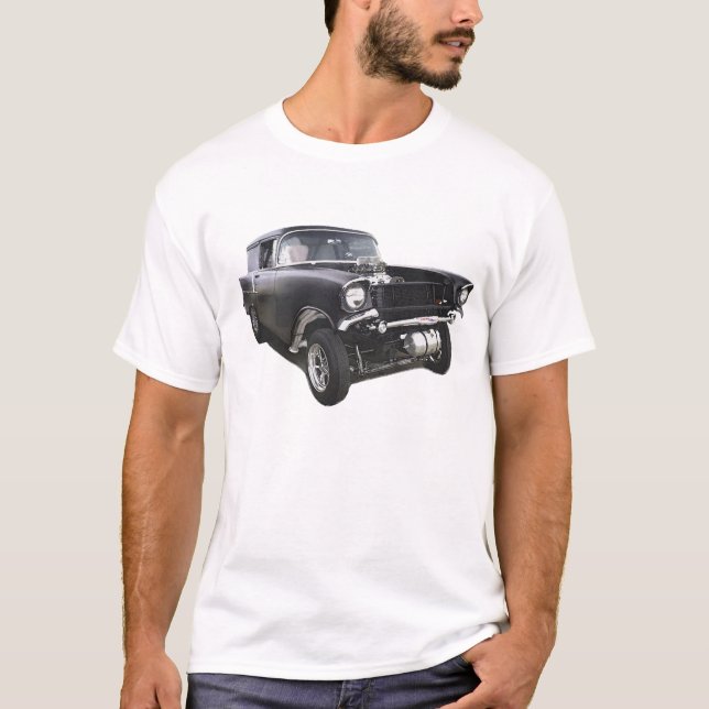 Camiseta Fricción 1957 del gasser del carro de la entrega (Anverso)