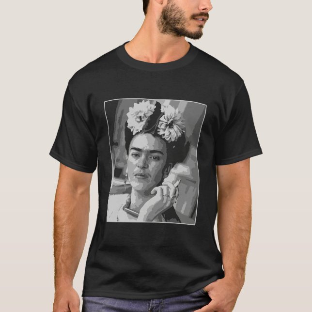 Camiseta Frida fumadora (Anverso)