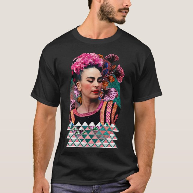 Camiseta Frida kahlo art flower gift for fans Essential T-S (Anverso)