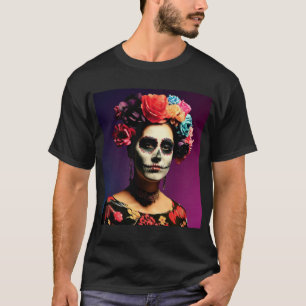Camiseta Frida Kahlo El Día de los Muertos