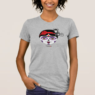 Camiseta Frida Kahlo   Frida Moji - Día de los Muertos
