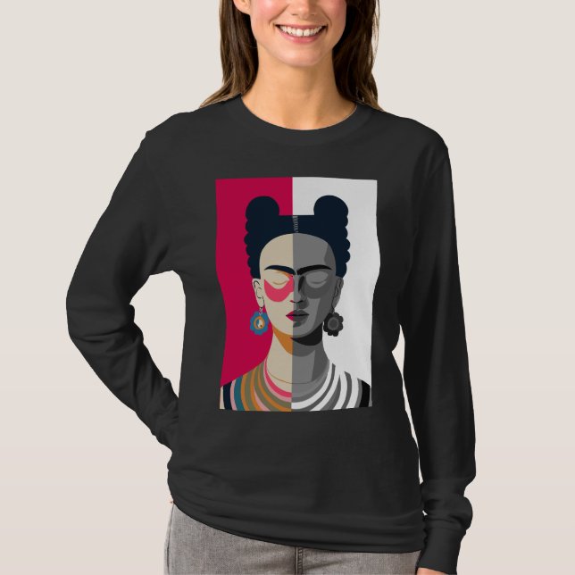 Camiseta Frida Kahlo – Iconic Feminist Art  (Anverso)