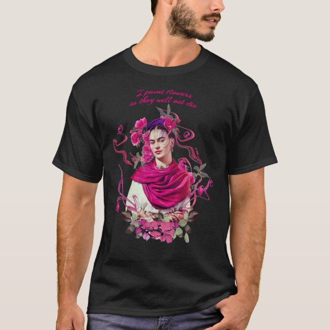 Camiseta FRIDA KAHLO Mexican Feminist portrait painting Cla (Anverso)